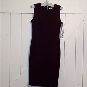 Calvin Klein SOLID SHEATH DRESS
